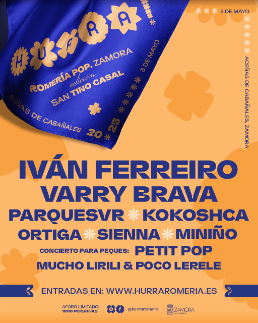 Hurra Romería 2025 ¡Cartel completo y venta de entradas!