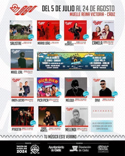 Música del Mar Cádiz 2024 ¡Venta de entradas y cartel completo!