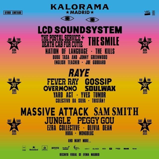 Kalorama Madrid 2024 ¡Venta de entradas y cartel por días!