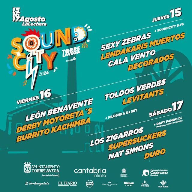Torrelavega Soundcity 2024 ¡Entradas gratuitas y cartel completo!