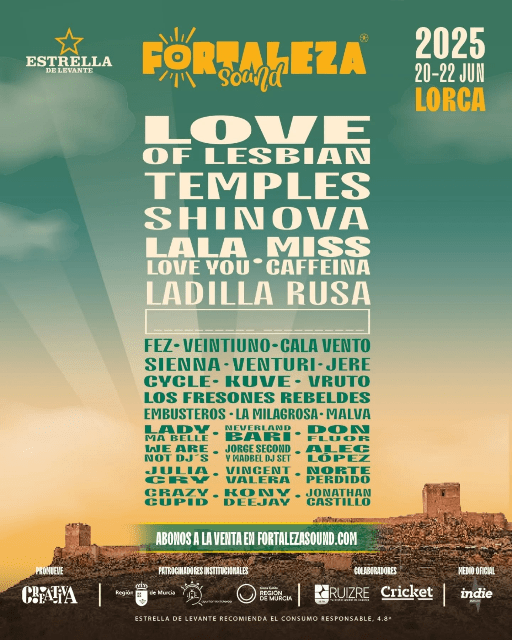 Fortaleza Sound 2025 ¡Cierre de cartel + Sorpresa! ¡Venta de entradas!