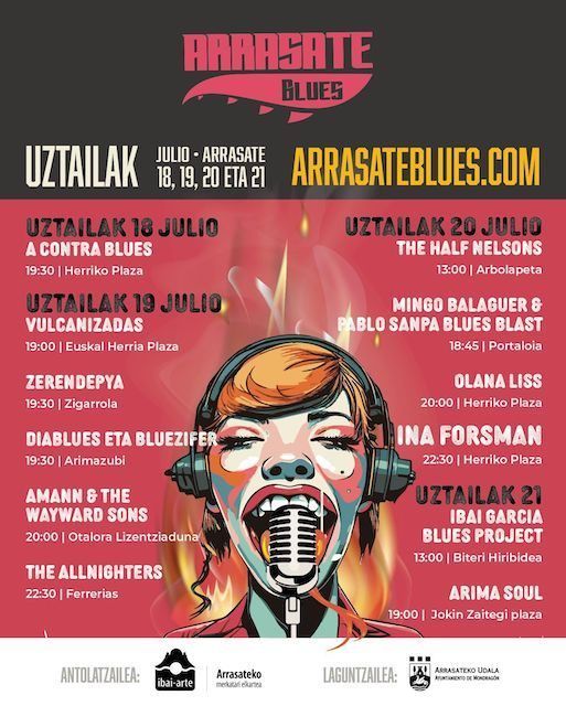 Arrasate Blues 2024 ¡Entrada gratuita y cartel completo!