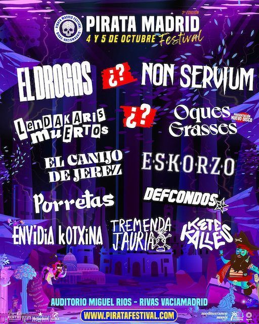 Pirata Festival Madrid 2024 ¡Cartel y venta de entradas!