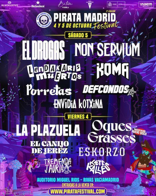 Pirata Festival Madrid 2024 ¡Venta de entradas y cartel completo!