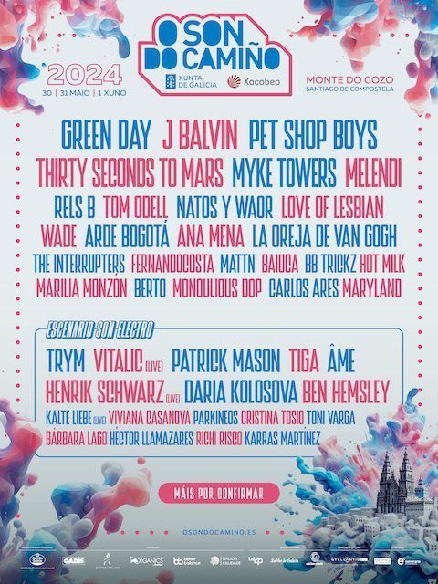O Son Do Camiño 2024 ¡Nuevas confirmaciones! J BALVIN, PET SHOP BOYS, MYKE TOWERS..