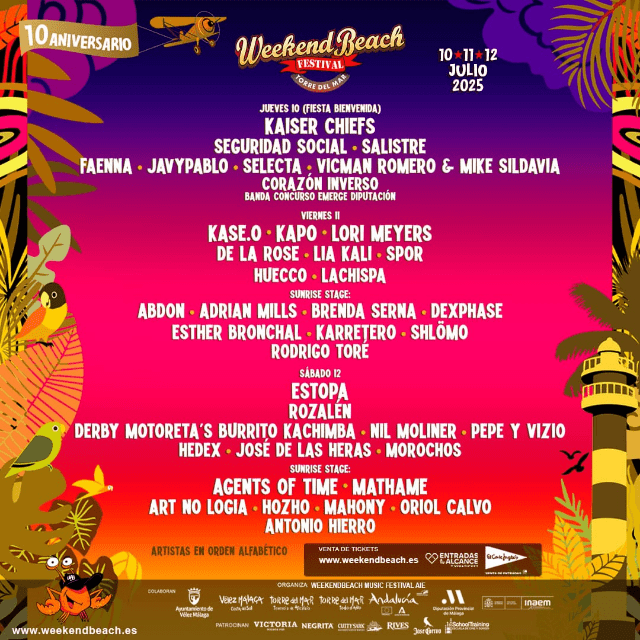 Weekend Beach Festival 2025 cierra su cartel con Kapo y Seguridad Social