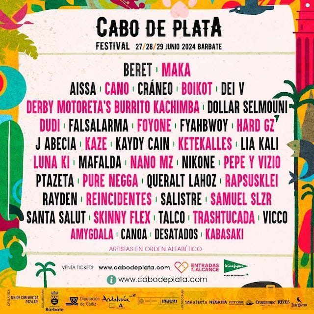 Cabo de Plata 2024 ¡Cartel completo y venta de entradas!