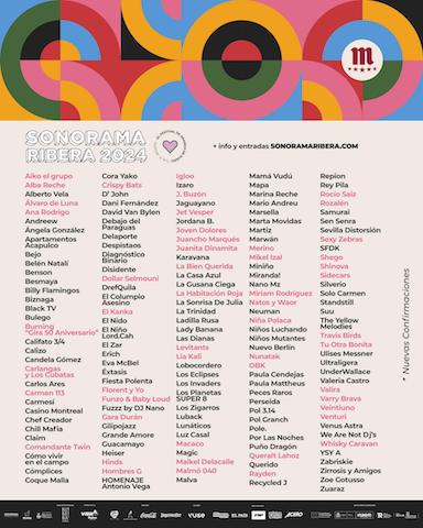 Sonorama Ribera 2024 ¡Venta de entradas y cartel completo!