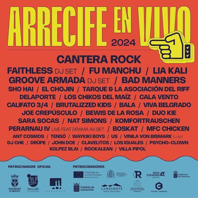 Arrecife en Vivo 2024 ¡Entrada gratuita y cartel completo!