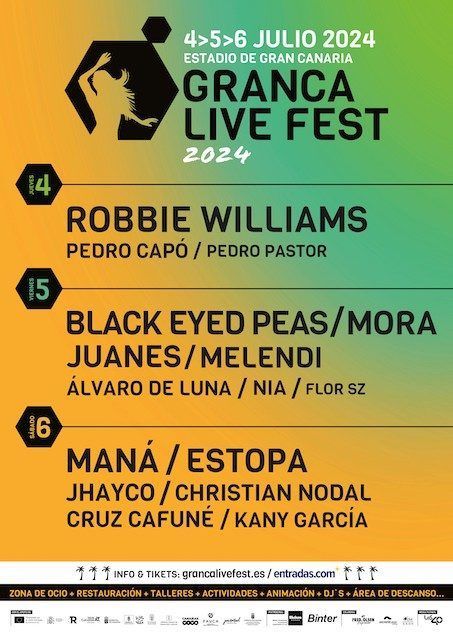 Granca Live Fest 2024 ¡Venta de entradas y cartel completo!