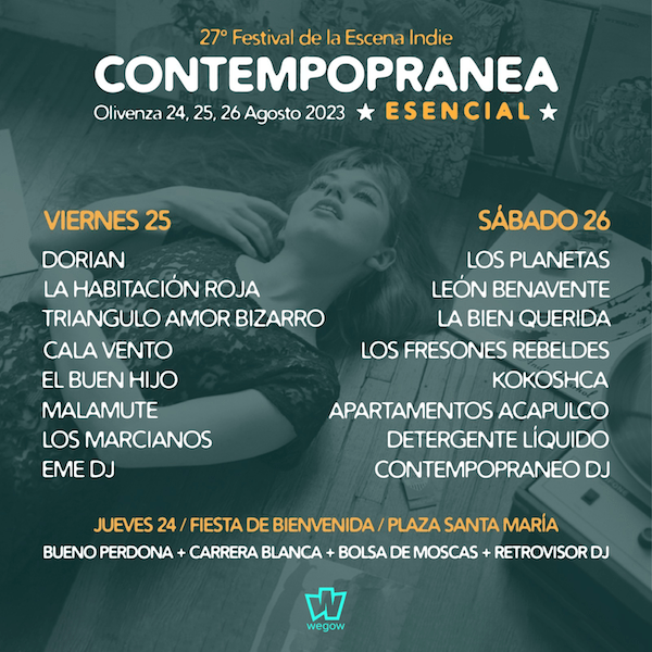 El festival Contempopránea 2023 desvela su cartel completo