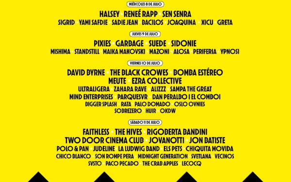 Cruïlla 2026: el festival de Barcelona desvela su cartel con Pixies, Suede, Faithless, Rigoberta Bandini..