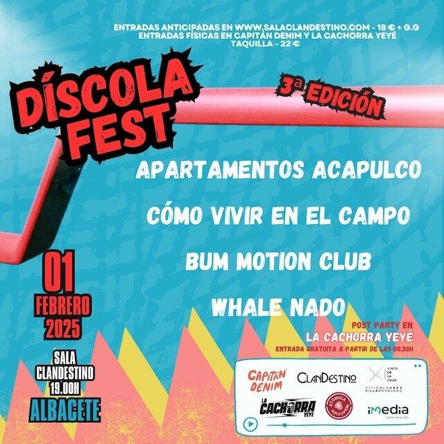Díscola Fest 2025 ¡Venta de entradas y cartel completo!