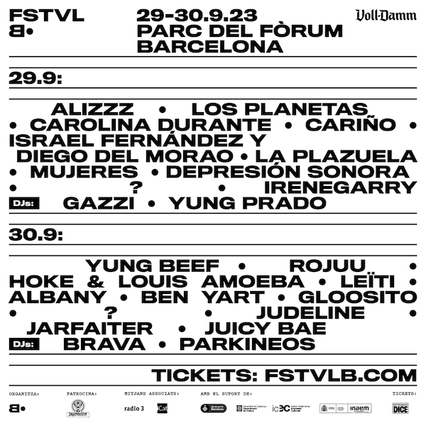 Festival •B 2023 desvela su cartel al completo