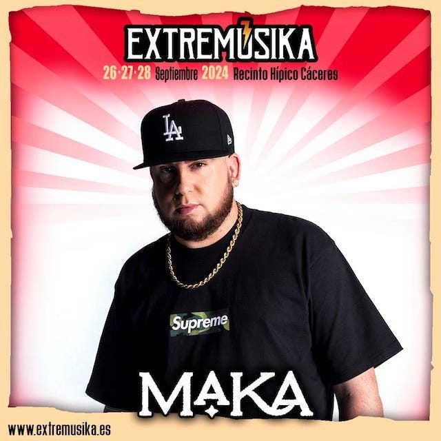 Extremúsika 2024 ¡Primera confirmacion! El artista granadino MAKA