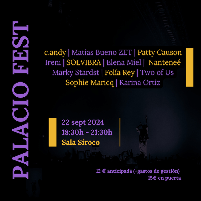Palacio Fest 2024 ¡Venta de entradas y cartel completo!