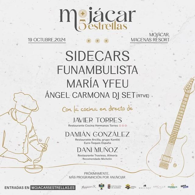 Mojácar 5 Estrellas – ¡Venta entradas y programación!