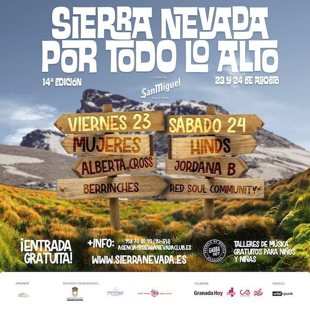 Sierra Nevada Por Todo lo Alto 2024 ¡Entradas gratuitas y cartel completo!