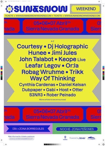 Sun&Snow 2024 ¡Primeras confirmaciones! John Talabot, Dj Holographic y más