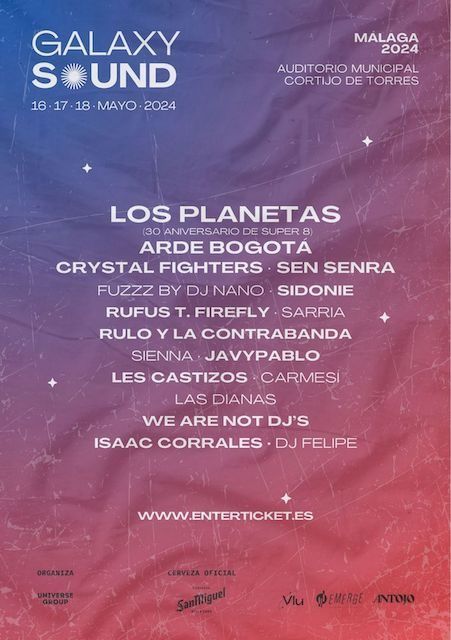 Galaxy Sound 2024 – ¡Cartel completo y venta de entradas!