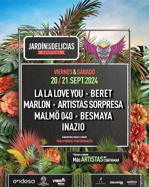 Jardín de las Delicias 2024 ¡Venta de entradas y primeras confirmaciones!