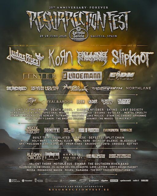 Resurrection Fest 2025 ¡Venta de entradas y cartel completo 20 Aniversario!