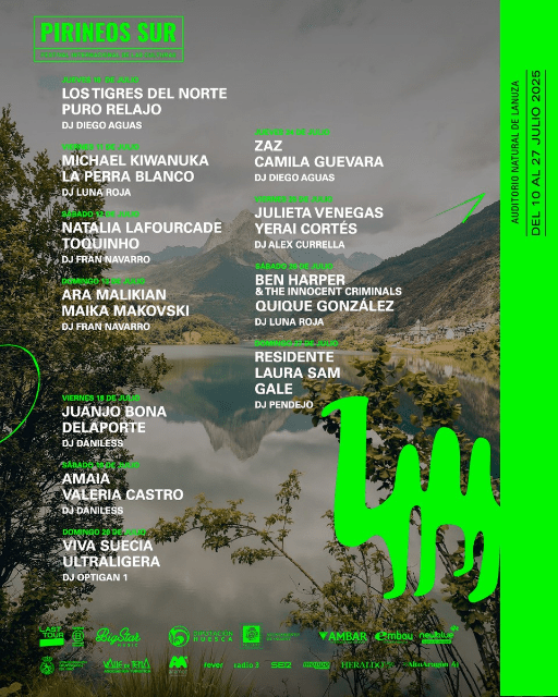 Pirineos Sur 2025 ¡Venta de entradas y cartel completo!