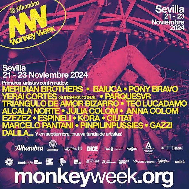 Alhambra Monkey Week 2024 ¡Venta de entradas y primeras confirmaciones!