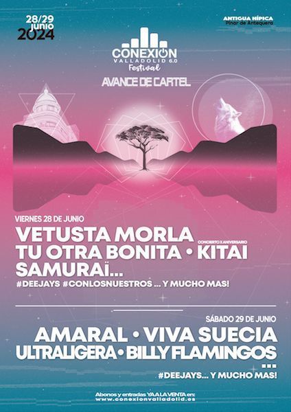 Conexión Valladolid Festival 6.0. ¡Primeras confirmaciones! Amaral, Viva Suecia y más
