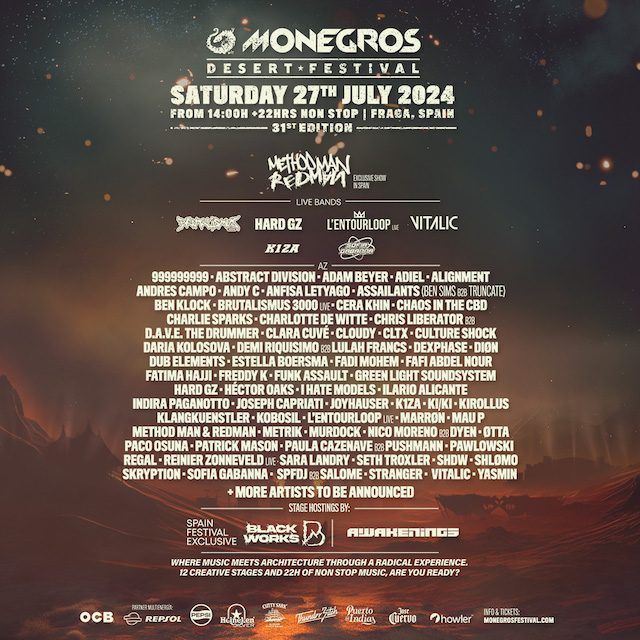 Monegros Desert Festival 2024 ¡Primeras confirmaciones! ¡Entradas a la venta!