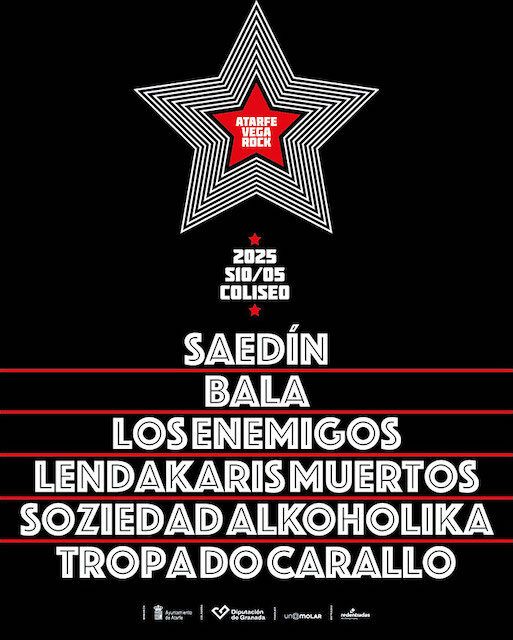 Atarfe Vega Rock 2025 ¡Ventas de entradas y cartel completo!