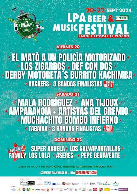 LPA Beer & Music Festival 2024 ¡Venta de entradas y cartel por días!