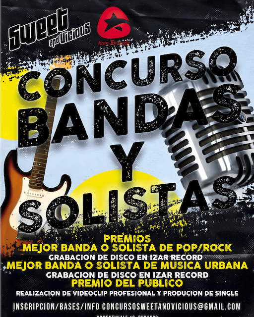 Sweet and Vicious junto a Izar Records nos presentan su concurso de bandas y solistas