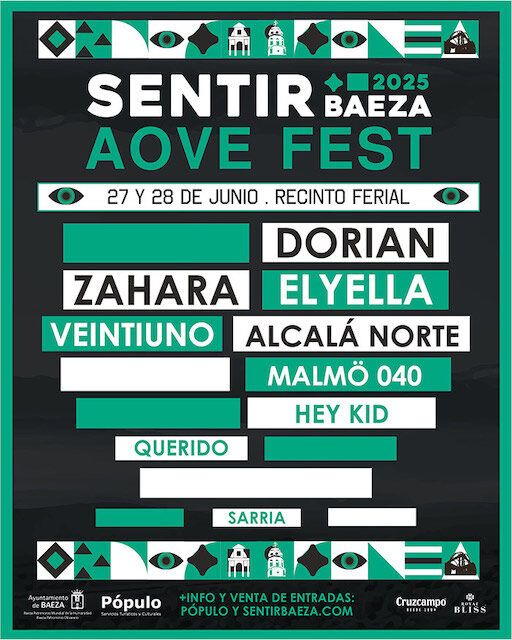 Sentir Baeza AOVE Fest 2025 ¡Entradas y segundas confirmaciones!