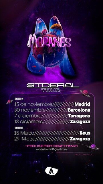 Moranes anuncian sus primeros conciertos de presentación de su álbum debut «Sideral»
